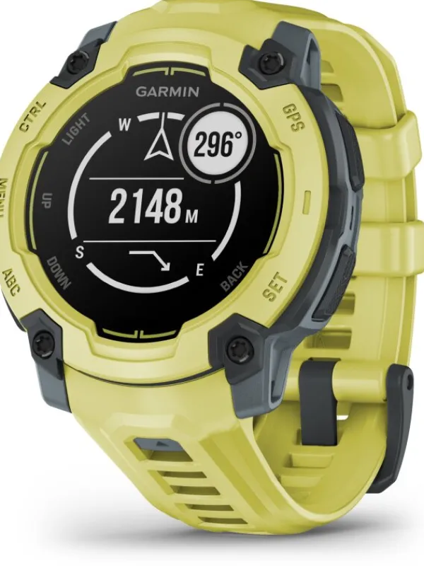 GARMIN Herrenuhren | Damenuhren-Instinct® E - 45 mm, Twilight/Electric Lime, mit Silikon-Wechselarmband 22 mm Electric Lime 010-02933-01
