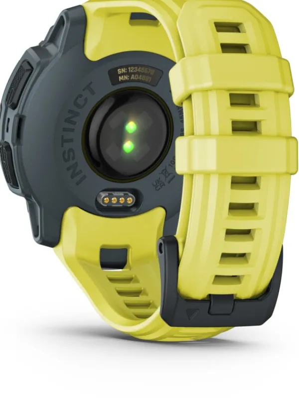 GARMIN Herrenuhren | Damenuhren-Instinct® E - 45 mm, Twilight/Electric Lime, mit Silikon-Wechselarmband 22 mm Electric Lime 010-02933-01