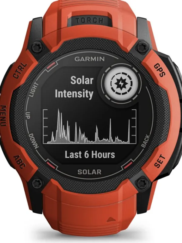 GARMIN Smartwatches | Herrenuhren-Instinct® 2X Solar, rot, 50mm, Silikonband 010-02805-01