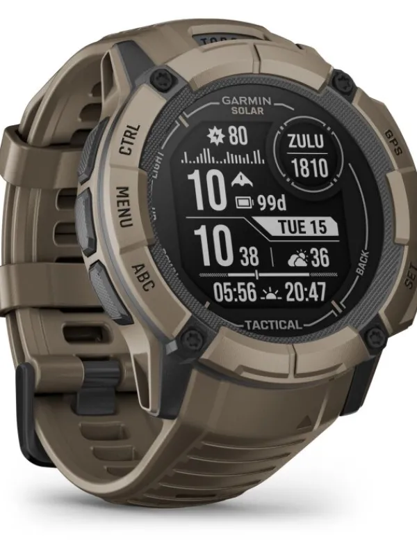 GARMIN Smartwatches | Herrenuhren-Instinct® 2X Solar, Tactical Edition, 50mm, olivgruen 010-02805-02