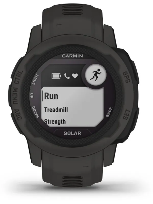 GARMIN Herrenuhren | Damenuhren-Instinct® 2S Solar schiefergrau, 40mm, Silikonband 010-02564-00