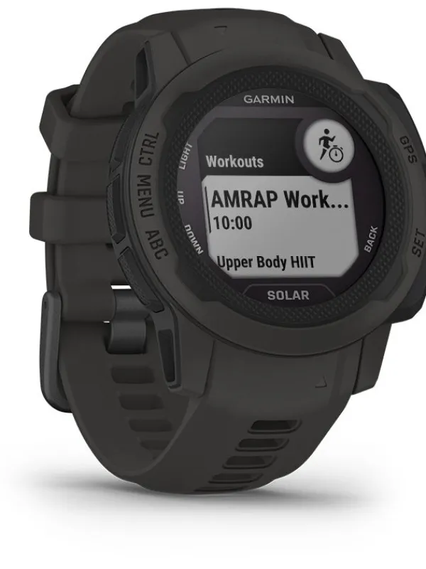 GARMIN Herrenuhren | Damenuhren-Instinct® 2S Solar schiefergrau, 40mm, Silikonband 010-02564-00