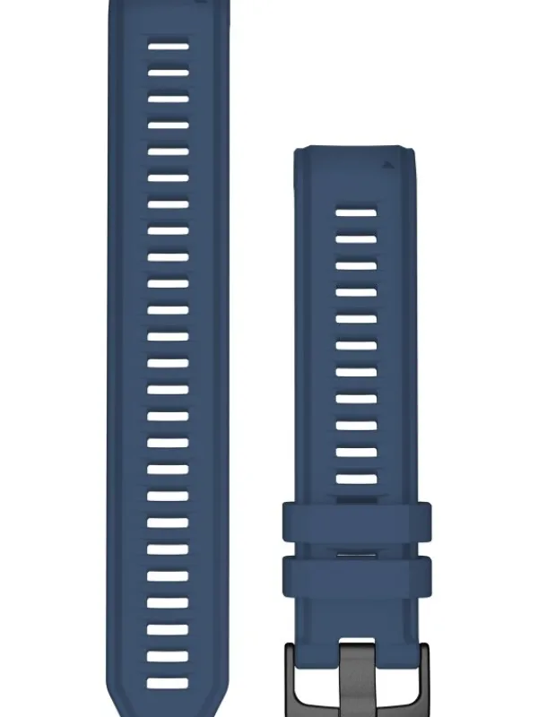 GARMIN Uhrenarmbänder-Original Instinct®-Wechselarmband 22 mm, Silikon, Tidal Blue, Schließe - Edelstahl schiefergrau 010-13105-08
