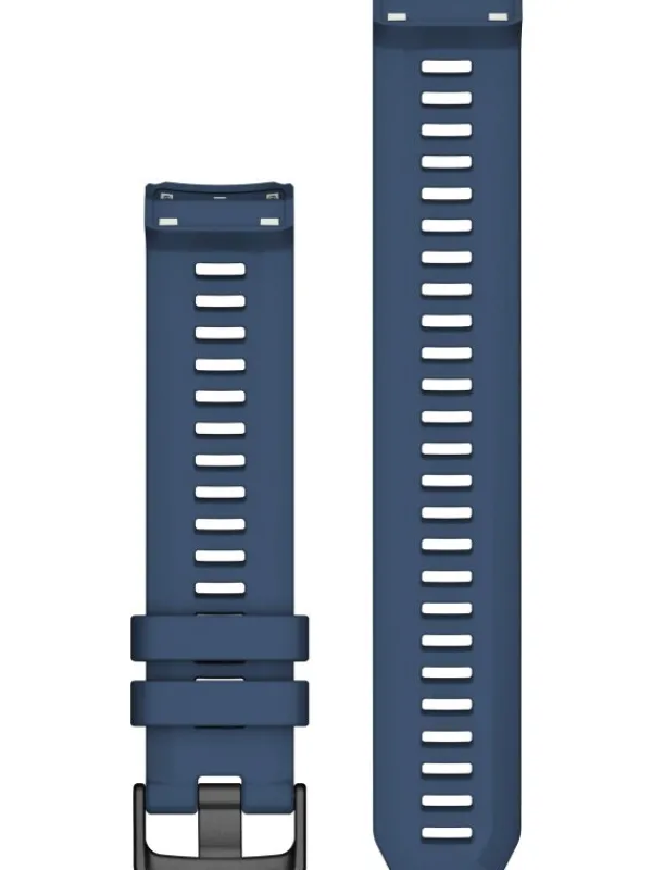 GARMIN Uhrenarmbänder-Original Instinct®-Wechselarmband 22 mm, Silikon, Tidal Blue, Schließe - Edelstahl schiefergrau 010-13105-08