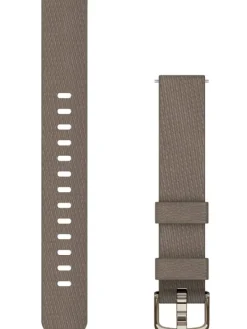 GARMIN Uhrenarmbänder-Original Lily® Quick-Relase 14 mm Nylon, Kaffee, Schließe - Aluminium cremegold 010-13302-10