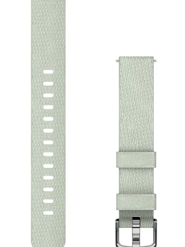 GARMIN Uhrenarmbänder-Original Lily® Quick-Relase 14 mm Nylon, Salbeigrau, Schließe - Aluminium silber 010-13302-11