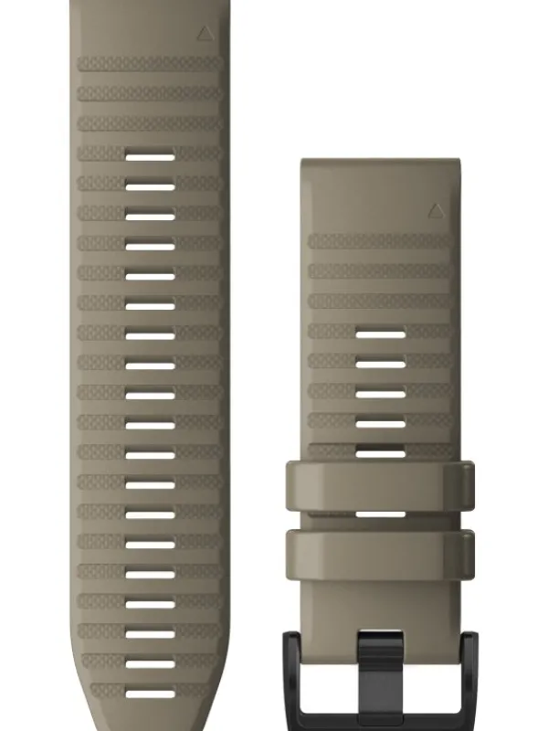 GARMIN Uhrenarmbänder-Original QuickFit®-Armband 26 mm, Silikon, dunkler sandstein, Schließe - Edelstahl schwarz 010-12864-02