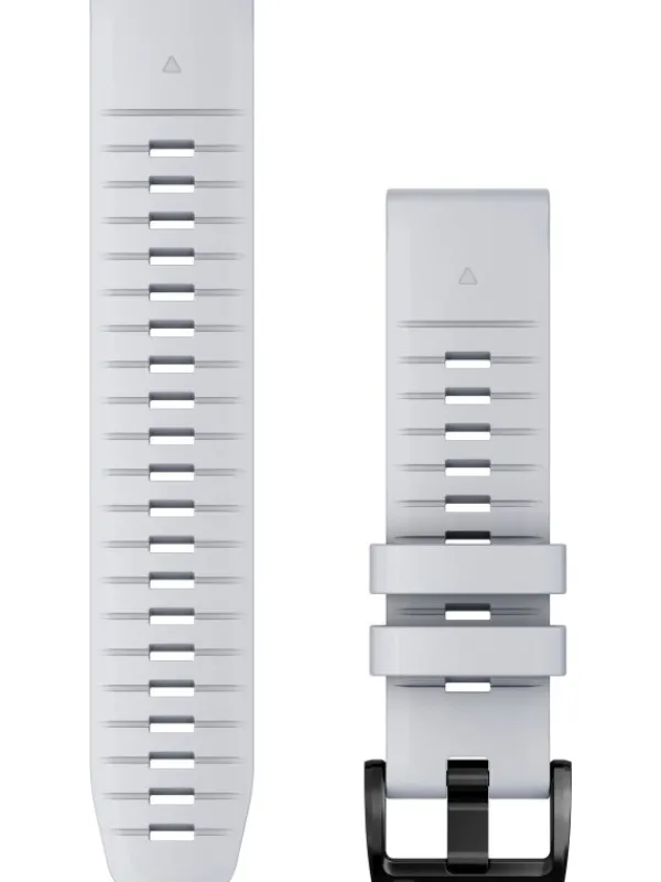 GARMIN Uhrenarmbänder-Original QuickFit®-Armband 22 mm, Silikon, steinweiß, Schließe - Edelstahl schwarz 010-13280-01