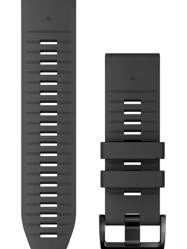 GARMIN Uhrenarmbänder-Original QuickFit®-Armband 26 mm, Silikon, graphit, Schließe - Edelstahl schwarz 010-13281-09