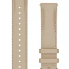 GARMIN Uhrenarmbänder-Original Quick-Relase 20 mm, Leder, heller Sand mit Naht, Schließe - Edelstahl rose 010-12924-21