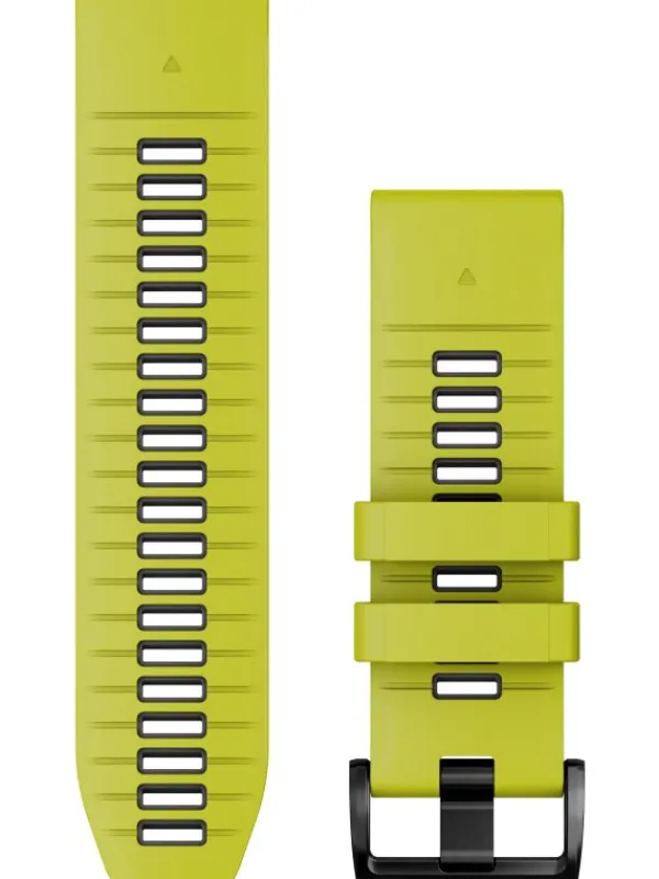 GARMIN Uhrenarmbänder-Original QuickFit®-Armband 26 mm, Silikon, Electric Lime/graphit, Schließe - Edelstahl schwarz 010-13281-03
