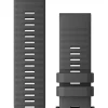 GARMIN Uhrenarmbänder-Original QuickFit®-Armband 26 mm, Silikon, schiefergrau, Schließe - Edelstahl schwarz 010-12864-20