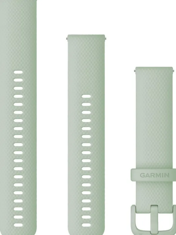 GARMIN Uhrenarmbänder-Original Quick-Relase 20 mm, Silikon, cool mint, 3-teilig, Schließe - faserverstärktes Polymer 010-12924-82