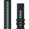 GARMIN Uhrenarmbänder-Original QuickFit®-Armband 22 mm, Silikon, schwarz/zirrusblau, Schließe - Edelstahl 010-13280-05