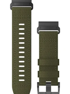GARMIN Uhrenarmbänder-Original QuickFit®-Armband 26 mm, Nylon, ranger green, Schließe - Titan, schwarz 010-13010-10