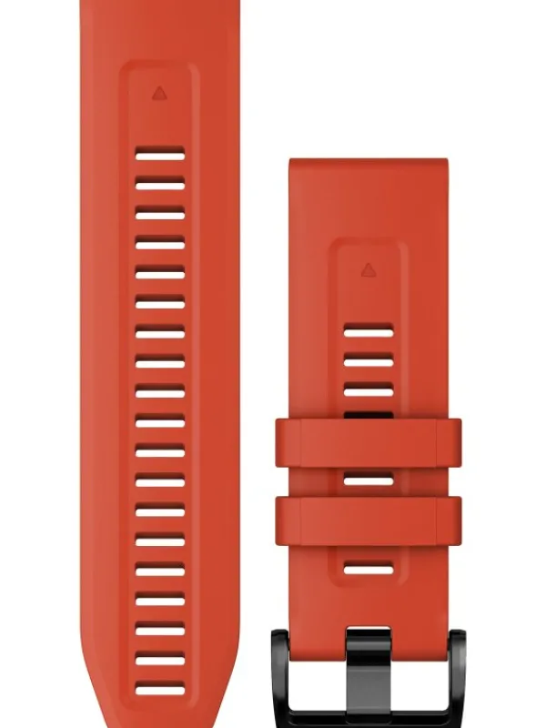 GARMIN Uhrenarmbänder-Original QuickFit®-Armband 26 mm, Silikon, flammenrot, Schließe - Edelstahl schwarz 010-13117-04