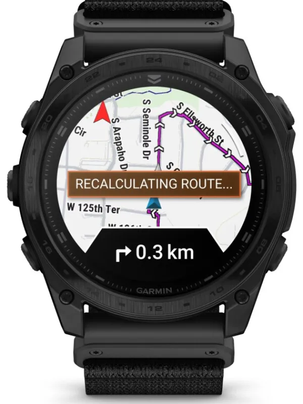 GARMIN Herrenuhren-tactix® 8 - 51 mm AMOLED Sapphire Schwarz Titan DLC 010-03406-01