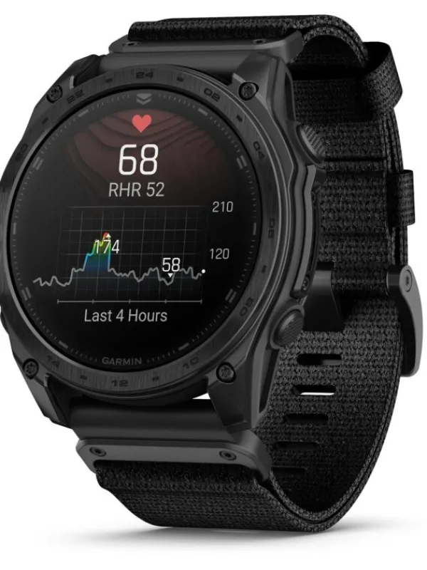 GARMIN Herrenuhren-tactix® 8 - 51 mm AMOLED Sapphire Schwarz Titan DLC 010-03406-01
