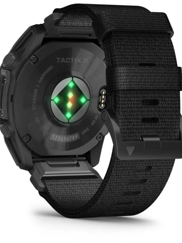GARMIN Herrenuhren-tactix® 8 - 51 mm AMOLED Sapphire Schwarz Titan DLC 010-03406-01