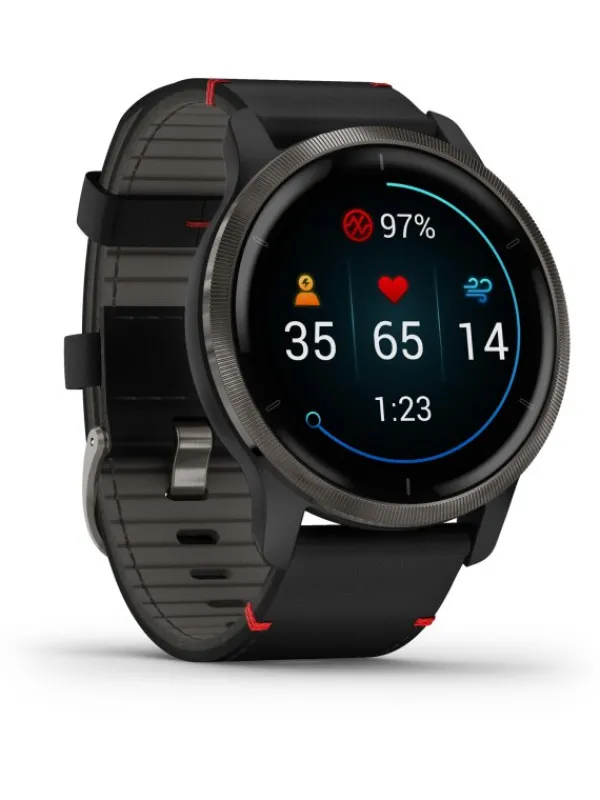 GARMIN Smartwatches | Herrenuhren-Venu® 2 Schwarz/Schiefer 010-02430