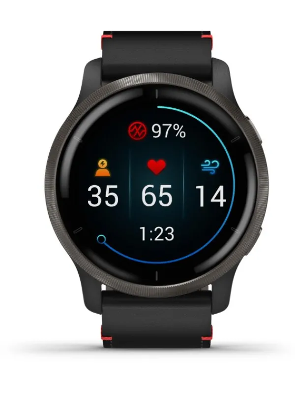GARMIN Smartwatches | Herrenuhren-Venu® 2 Schwarz/Schiefer 010-02430
