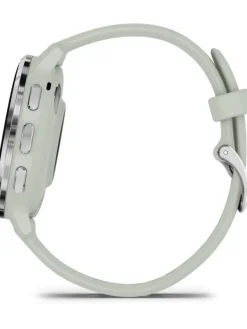 GARMIN Smartwatches | Herrenuhren-Venu® 3S, 41mm, Salbeigrau/Silber Silikon-Armband 010-02785-01