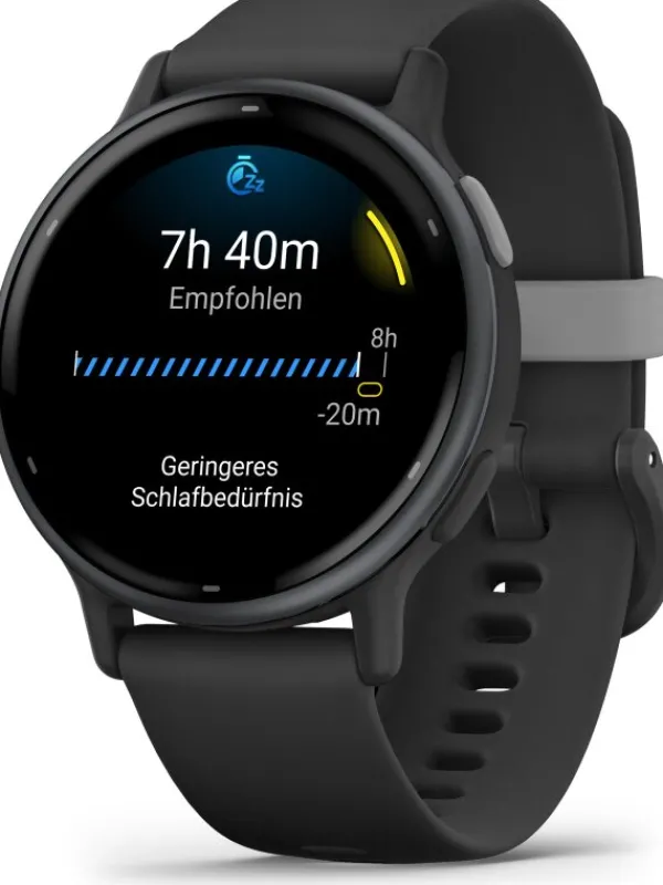 GARMIN Smartwatches | Herrenuhren-vívoactive® 5, 42mm, Schwarz/Schiefergrau Silikonband 010-02862-10