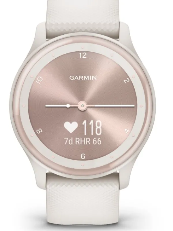 GARMIN Smartwatches | Damenuhren-vívomove® Sport, elfenbeinfarben 010-02566-01