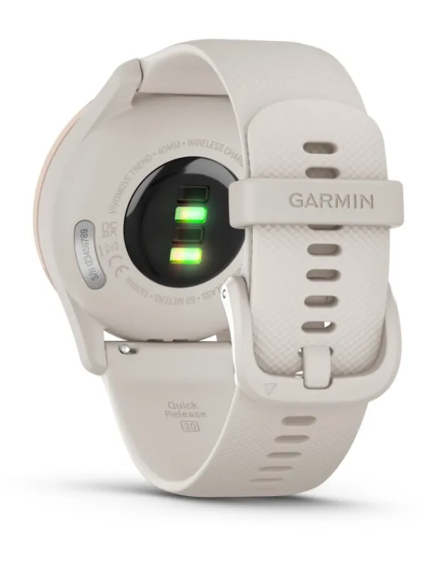 GARMIN Herrenuhren | Damenuhren-vívomove® Trend, Creme/Perlgold 010-02665-01