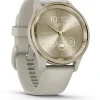 GARMIN Smartwatches | Damenuhren-vívomove® Trend, Pastellbraun/Cremegold 010-02665-02
