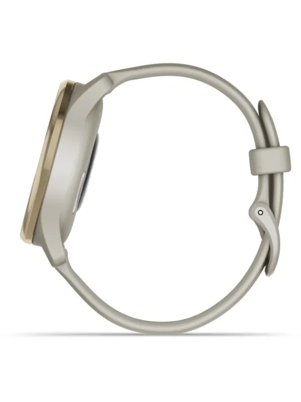 GARMIN Smartwatches | Damenuhren-vívomove® Trend, Pastellbraun/Cremegold 010-02665-02