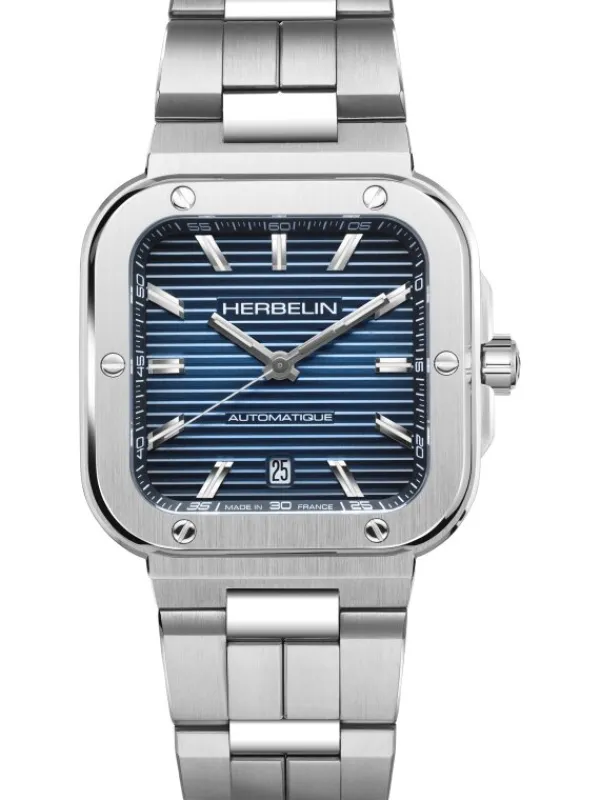 HERBELIN Herrenuhren-CAP CAMARAT SQUARE AUTOMATIC 1646B15