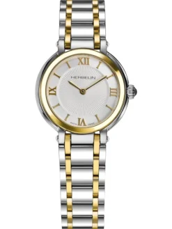 HERBELIN Damenuhren-GALET Quarz 28mm bicolor 17430BT28