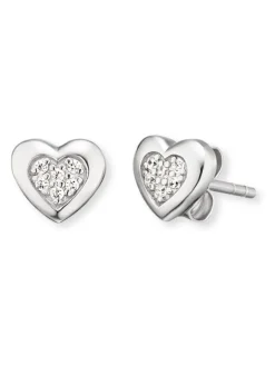 HERZENGEL Ohrschmuck | Kinderschmuck-Heart Zirkonia Kids HEE-HEART02-ZI-ST