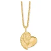 HERZENGEL Halsketten + Collier-Kette mit Herzflügel HEN-HEARTWING-G