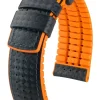 HIRSCH Uhrenarmbänder | Zubehör-Ayrton, schwarz / orange 0917692050