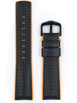 HIRSCH Uhrenarmbänder | Zubehör-Ayrton, schwarz / orange 0917692050