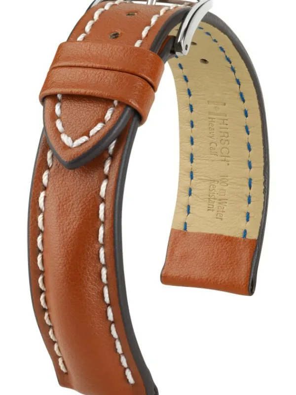 HIRSCH Uhrenarmbänder | Zubehör-Heavy Calf, goldbraun 01475070