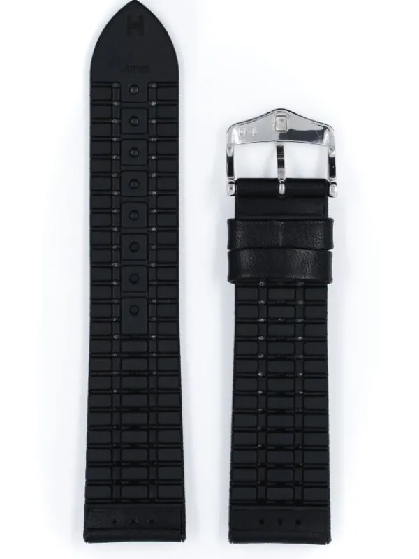 HIRSCH Uhrenarmbänder | Zubehör-James, schwarz 0925002050
