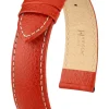 HIRSCH Uhrenarmbänder | Zubehör-Kansas, rot mit weißer Naht