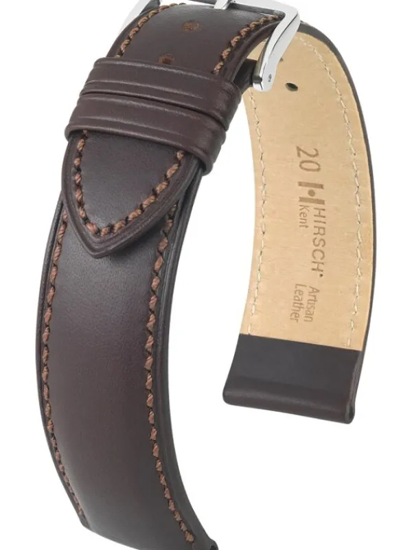 HIRSCH Uhrenarmbänder-Kent, braun 01002010