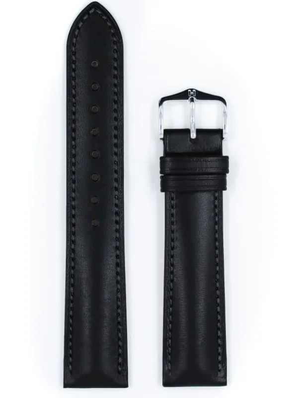 HIRSCH Uhrenarmbänder-Kent, schwarz 01002050