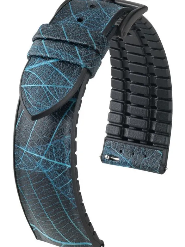 HIRSCH Uhrenarmbänder-Leaf, blau 925046080