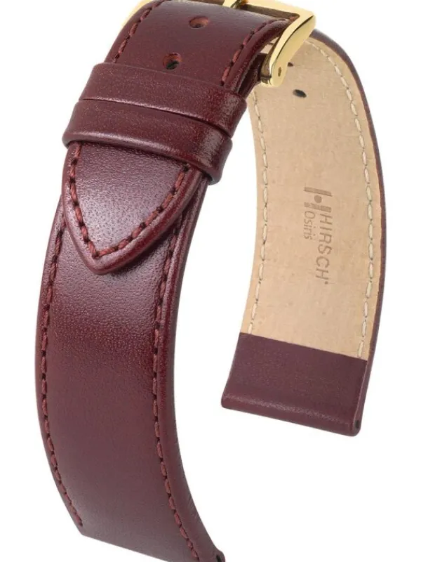 HIRSCH Uhrenarmbänder | Zubehör-Osiris, burgunder glänzend 03475060