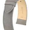 HIRSCH Uhrenarmbänder | Zubehör-Osiris Nubuk, grau, L, 18 mm 03433030-2-18