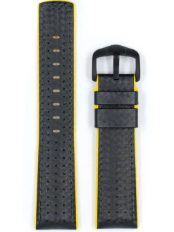 HIRSCH Uhrenarmbänder | Zubehör-Robby, schwarz / gelb 0917294050