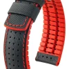HIRSCH Uhrenarmbänder | Zubehör-Robby, schwarz / rot 0912094050