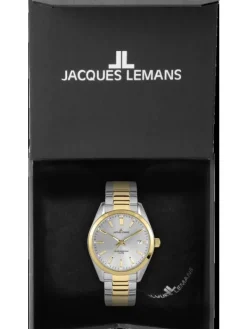Jacques Lemans Herrenuhren-Derby bicolor Stahlarmband 1-1859J
