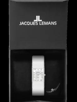 Jacques Lemans Damenuhren-Dublin Ceramic Perlmutt weiß 24mm 1-1940G