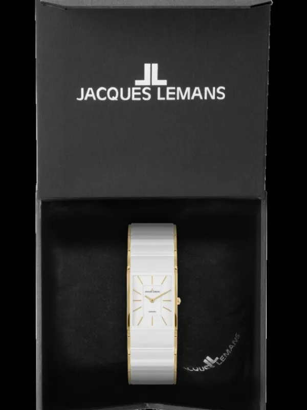 Jacques Lemans Damenuhren-Dublin Ceramic 24mm w. bicolor 1-1940E